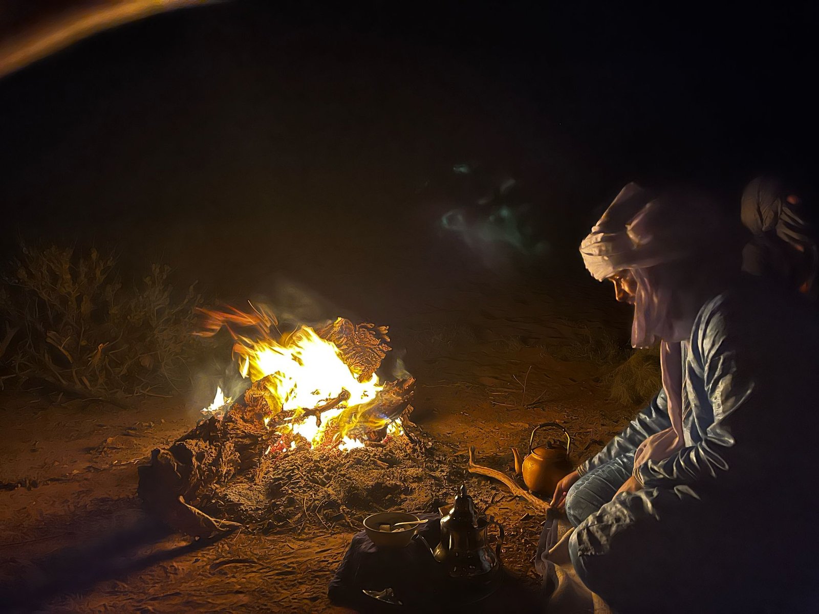 Camping in the Sahara Desert